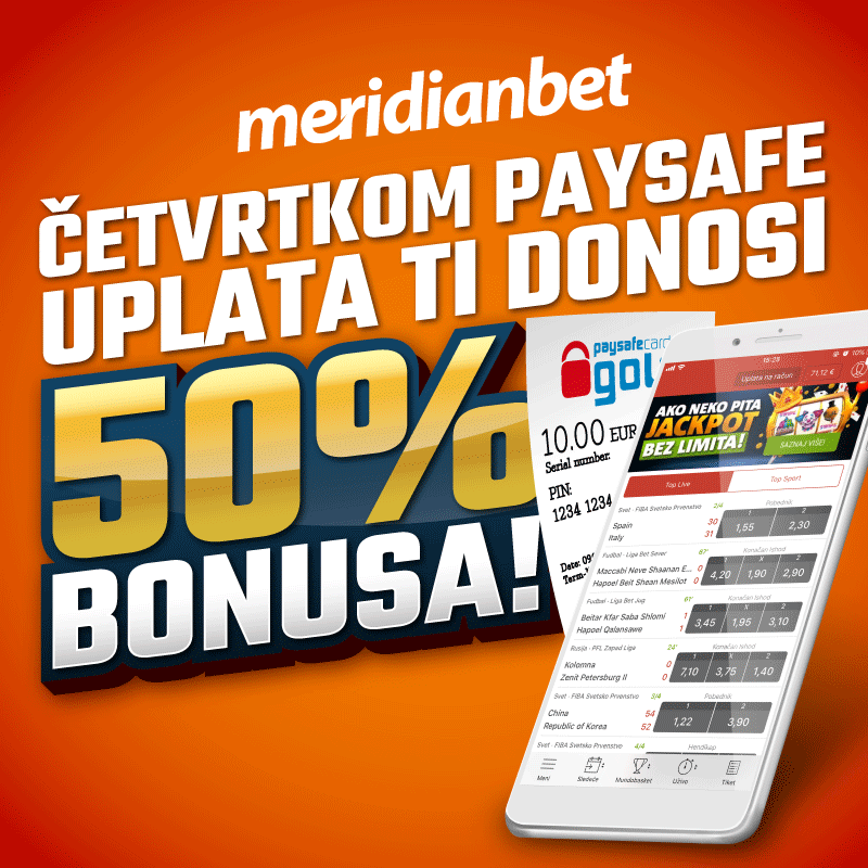 Paysafe bonus 50% na uplate četvrtkom!